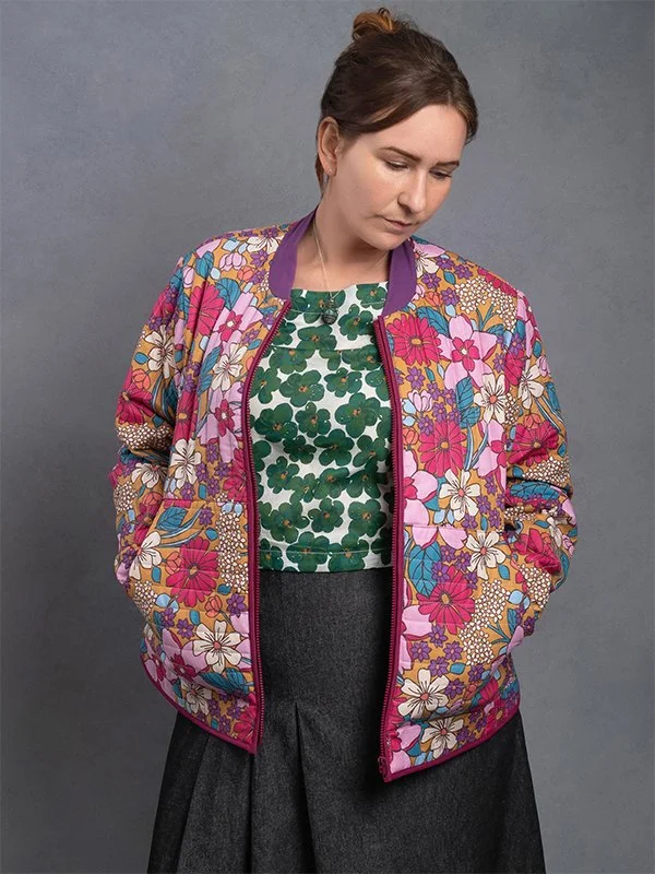 semoh Switching quilting jacket